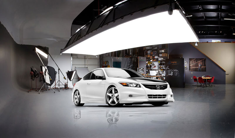 Photography Studio interior car lighting box