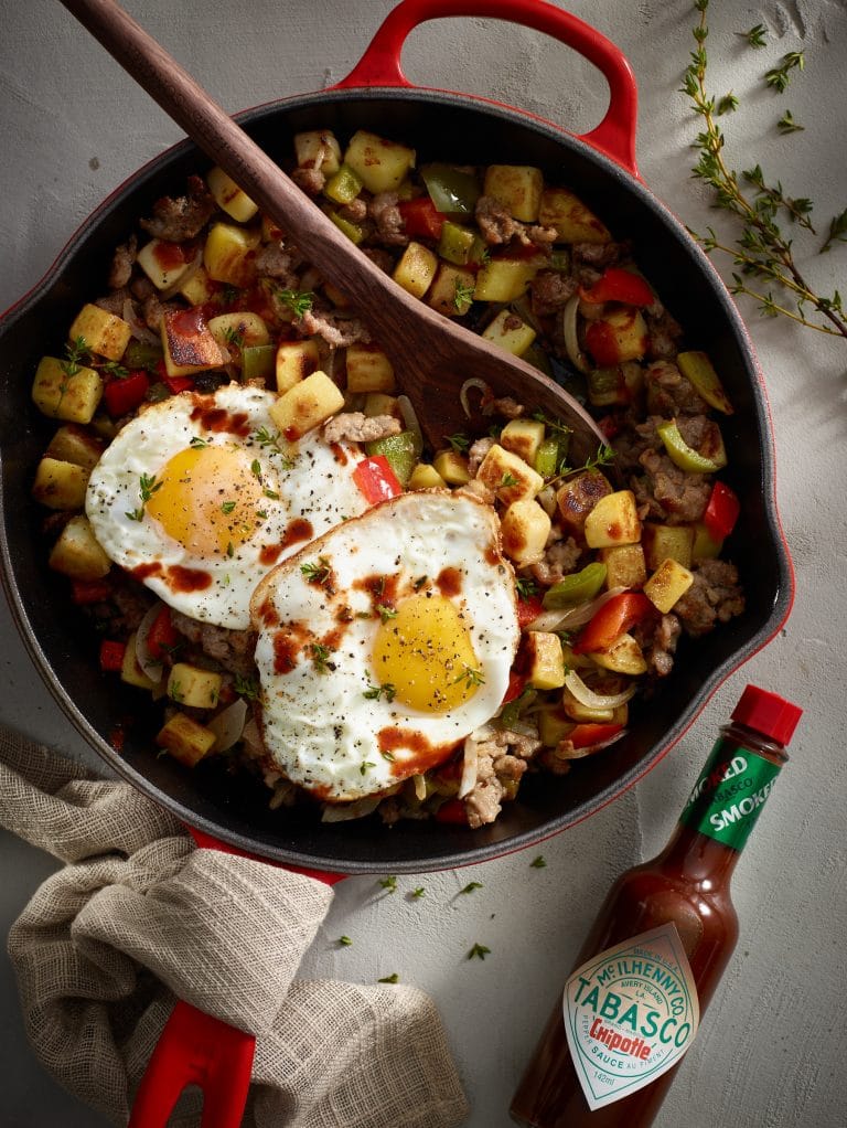 Food Photo - Potato Hash Veggies Sausage