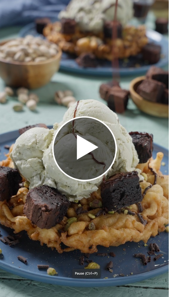 Content Creation - Pistachio Funnel Cake